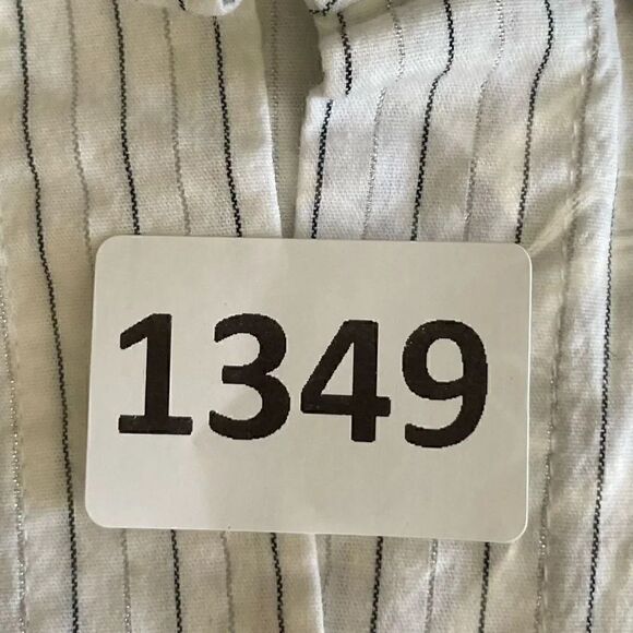 BCX Button Down White Black Long Sleeves Stretch Office Career Casual M # 1349 - Picture 12 of 14